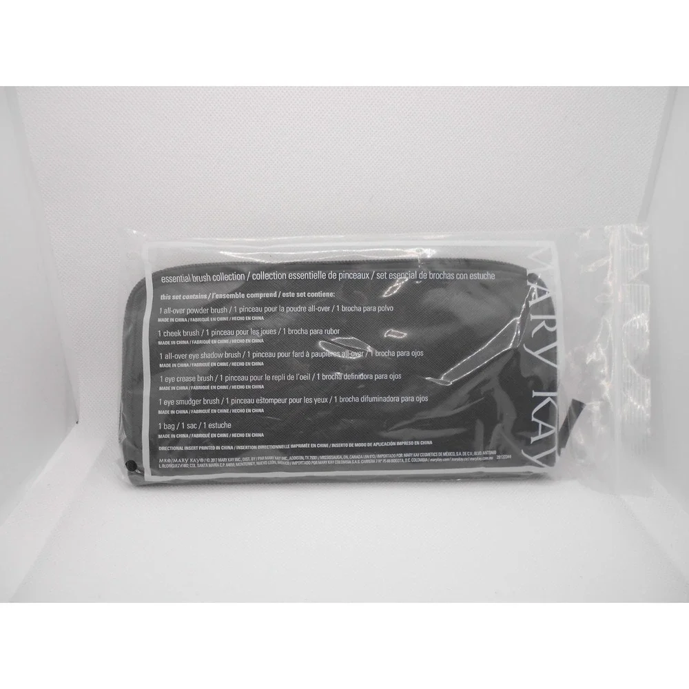 Mary Kay 5 Piece Makeup Brush Set with Zipper Case Sealed‎ 2017